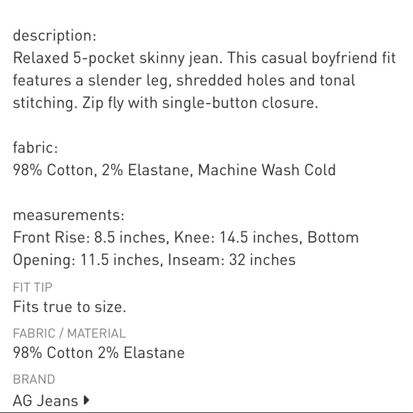 AG The Nikky white jean size 29R - Picture 12 of 14